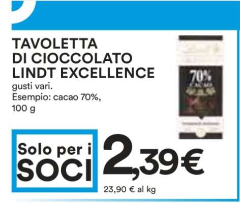 TAVOLETTA DI CIOCCOLATO LINDT EXCELLENCE
