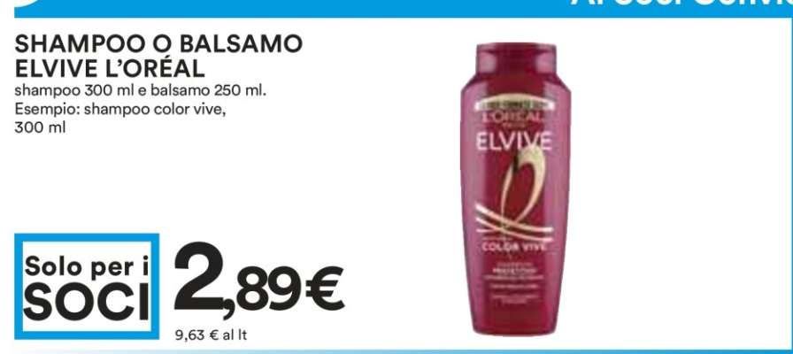 Shampoo o Balsamo Elvive L'Oréal