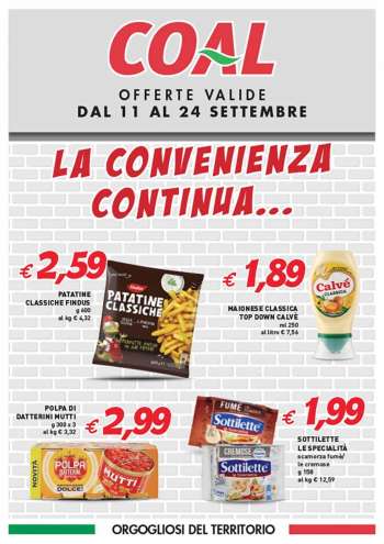 Volantino COAL - 11/9/2025 - 24/9/2025.
