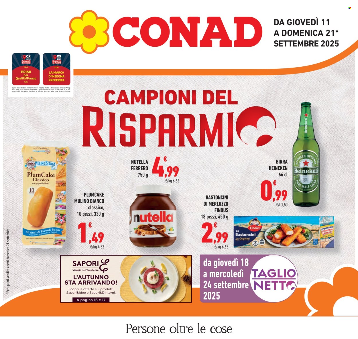 Volantino Conad - 11/9/2025 - 21/9/2025. Pagina 1