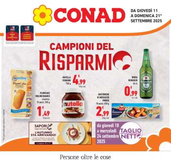 Volantino Conad - 11/9/2025 - 21/9/2025.
