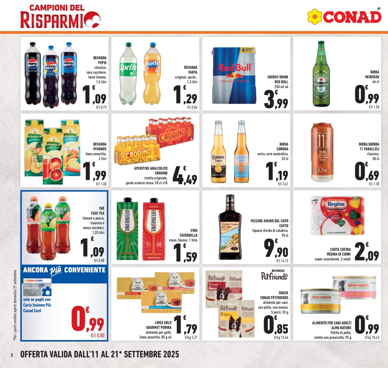 Volantino Conad - 11/9/2025 - 21/9/2025. Pagina 8