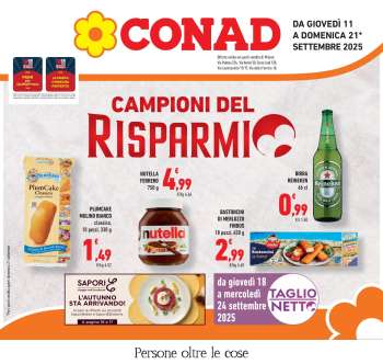 Volantino Conad - 11/9/2025 - 21/9/2025.