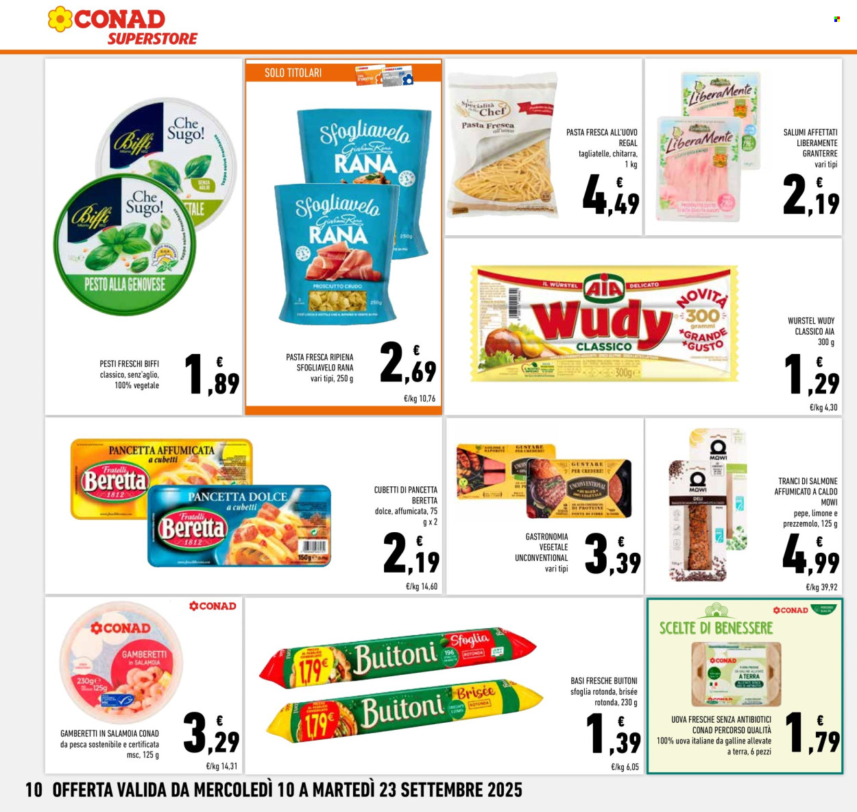 Volantino Conad Superstore - 11/9/2025 - 23/9/2025. Pagina 10