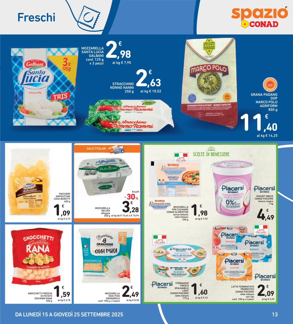 Volantino Spazio Conad - 15/9/2025 - 25/9/2025. Pagina 13