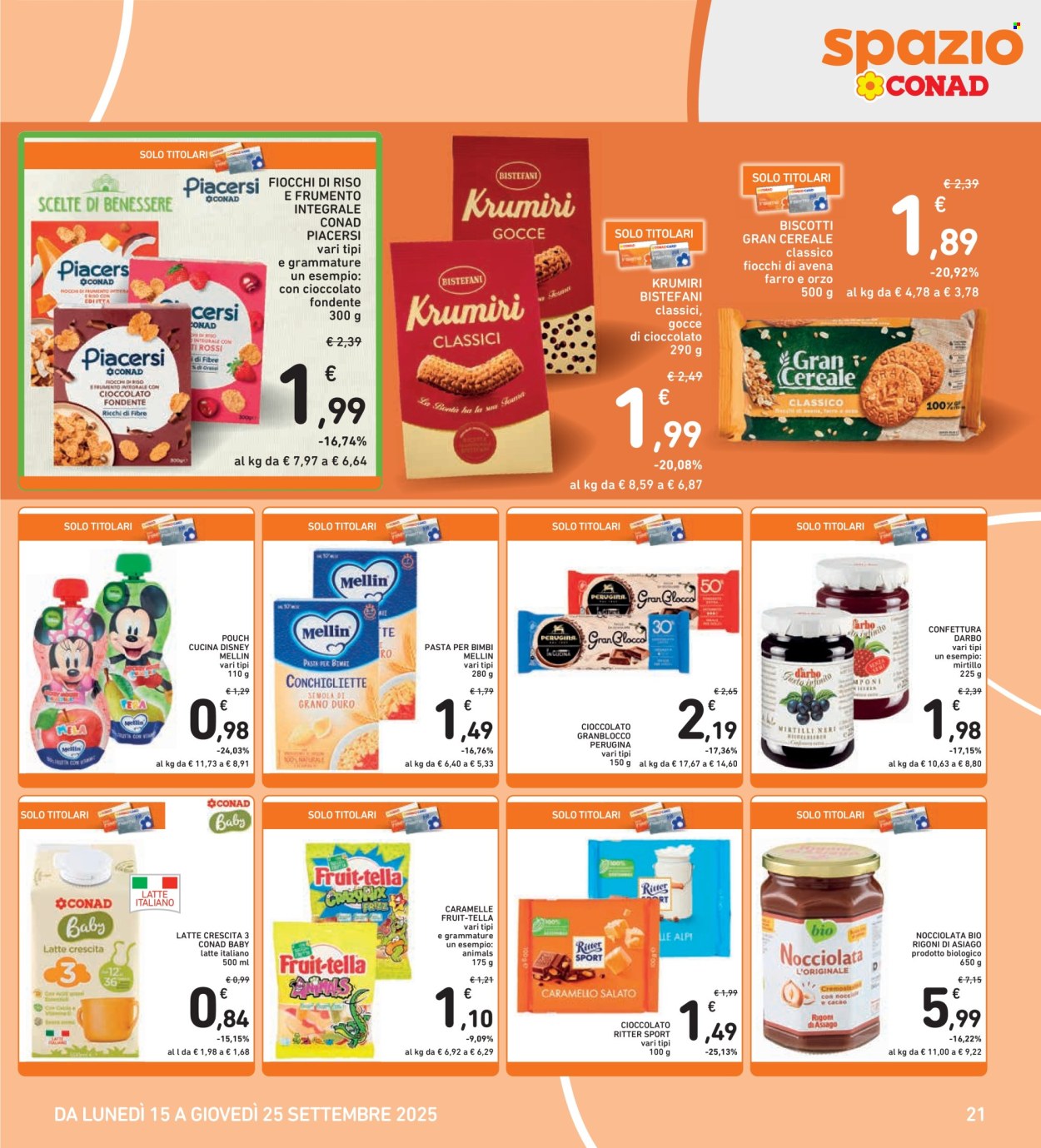 Volantino Spazio Conad - 15/9/2025 - 25/9/2025. Pagina 21