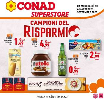 Volantino Conad Superstore - 11/9/2025 - 23/9/2025.