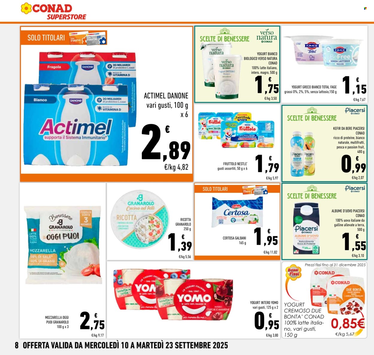 Volantino Conad Superstore - 11/9/2025 - 23/9/2025. Pagina 8