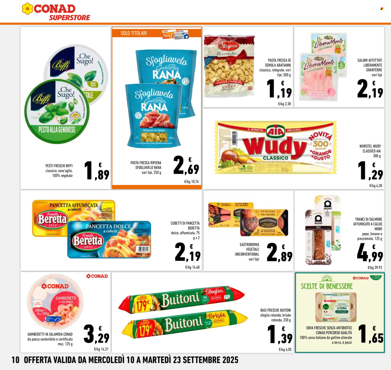 Volantino Conad Superstore - 11/9/2025 - 23/9/2025. Pagina 10