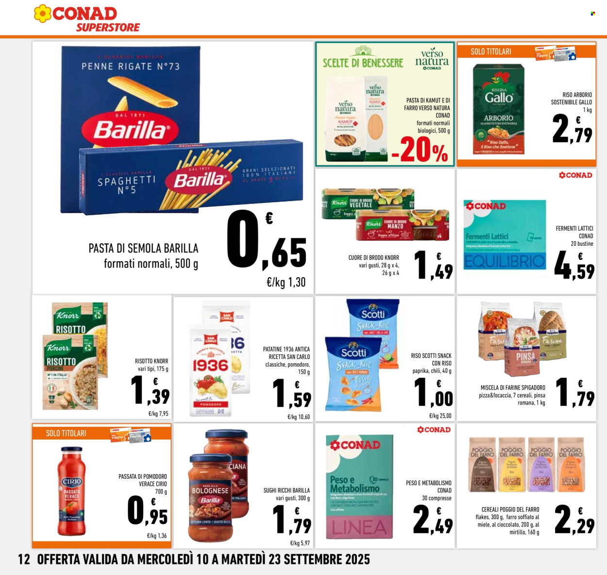 Volantino Conad Superstore - 11/9/2025 - 23/9/2025. Pagina 12
