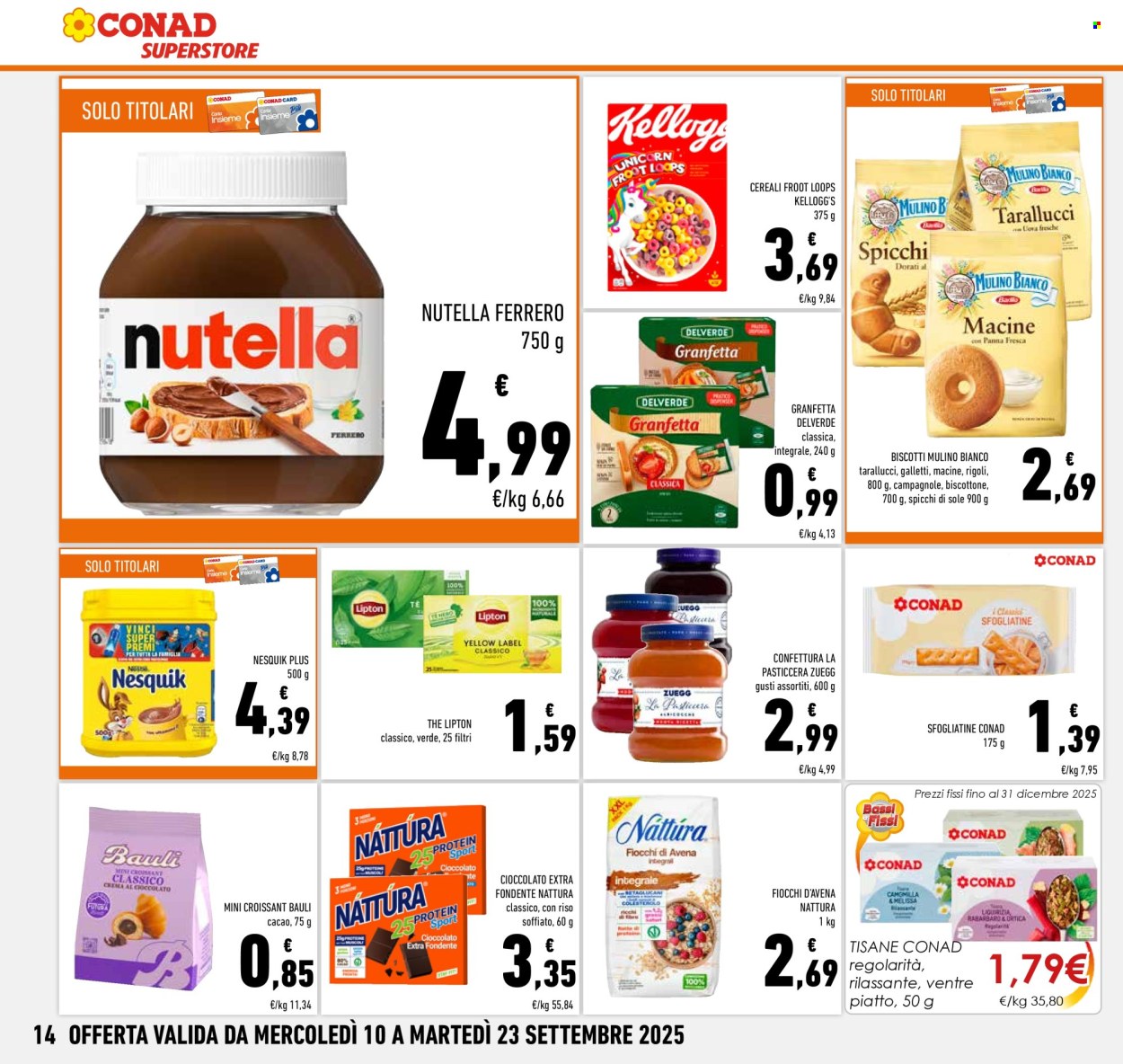 Volantino Conad Superstore - 11/9/2025 - 23/9/2025. Pagina 14