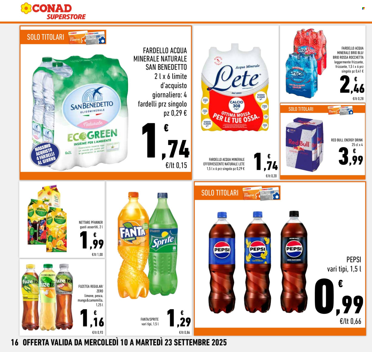Volantino Conad Superstore - 11/9/2025 - 23/9/2025. Pagina 16
