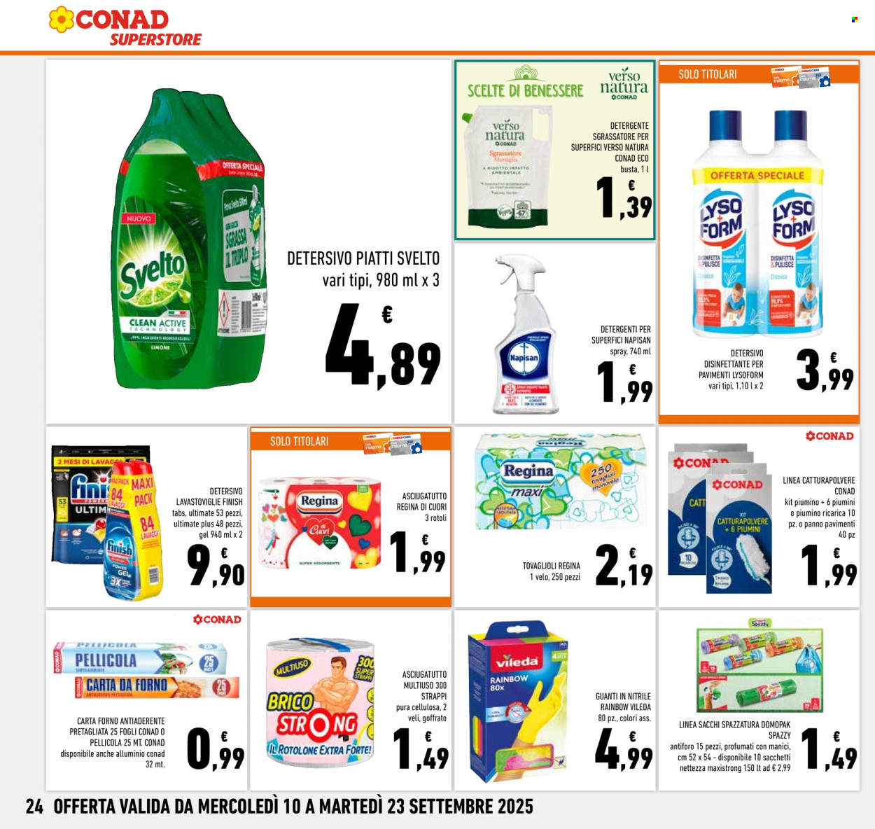 Volantino Conad Superstore - 11/9/2025 - 23/9/2025. Pagina 24