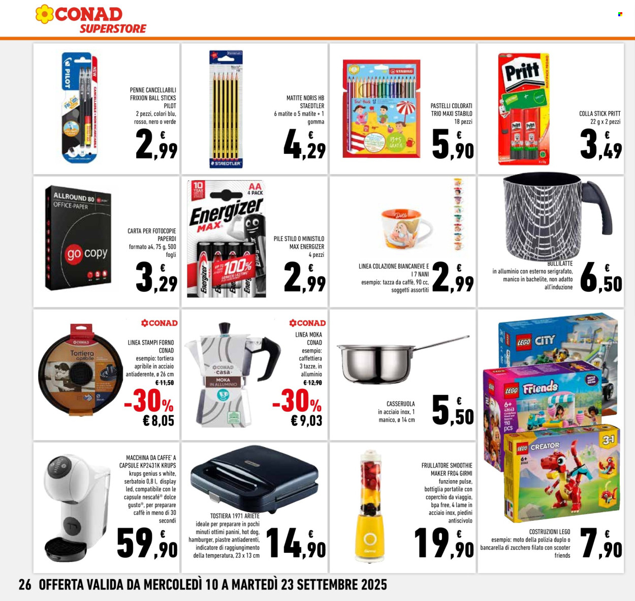 Volantino Conad Superstore - 11/9/2025 - 23/9/2025. Pagina 26