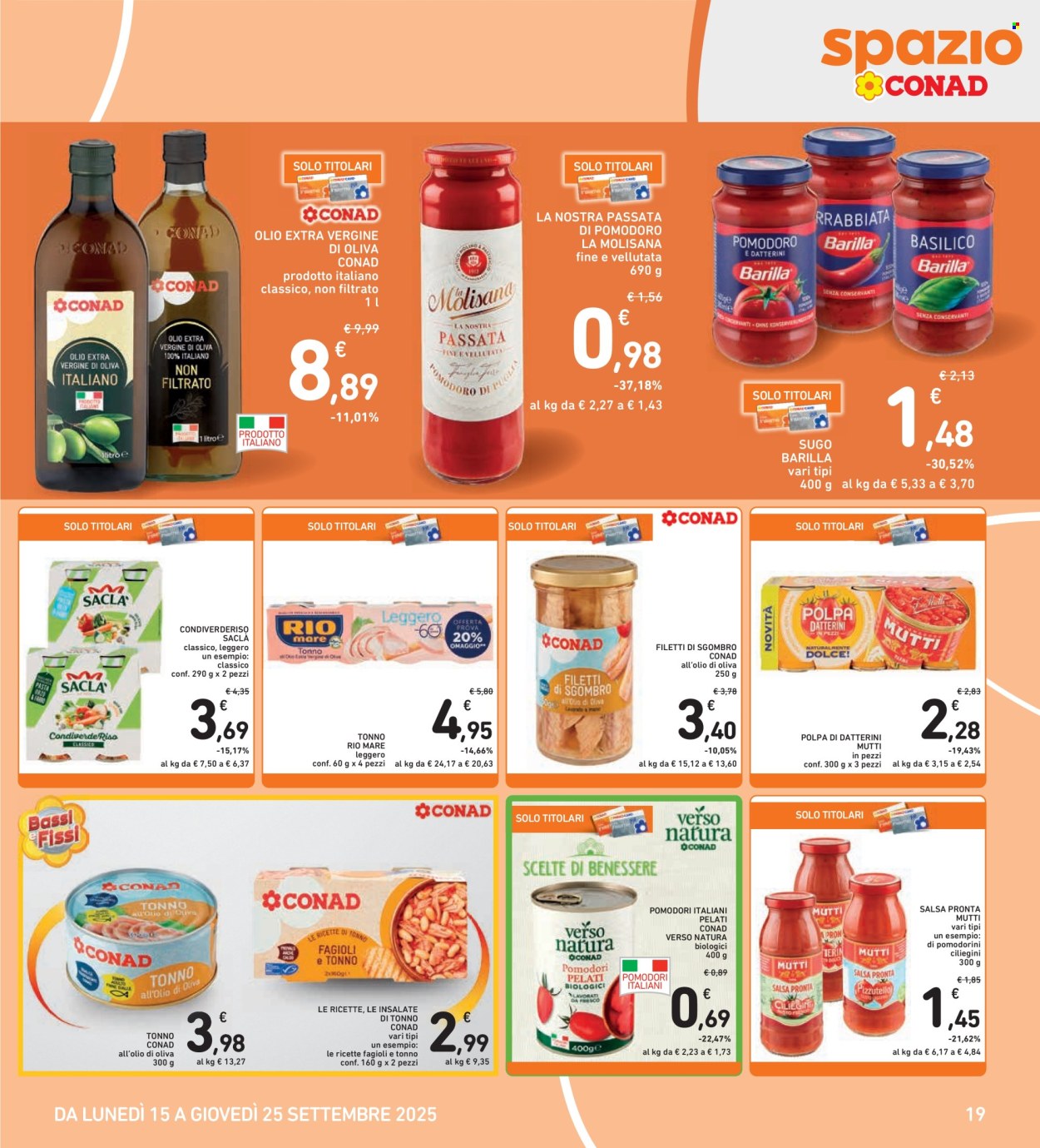 Volantino Spazio Conad - 15/9/2025 - 25/9/2025. Pagina 19