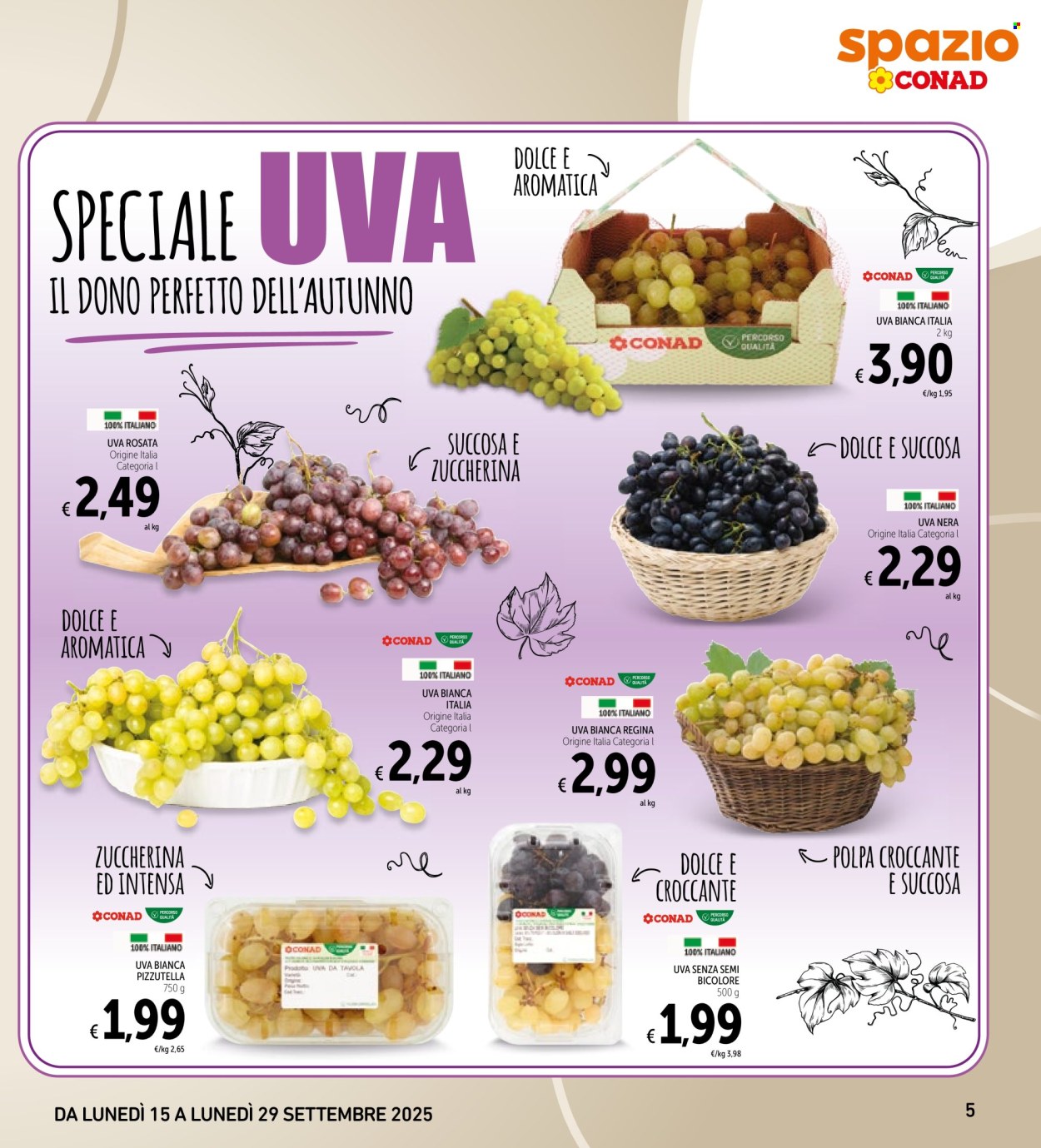 Volantino Spazio Conad - 15/9/2025 - 29/9/2025. Pagina 5