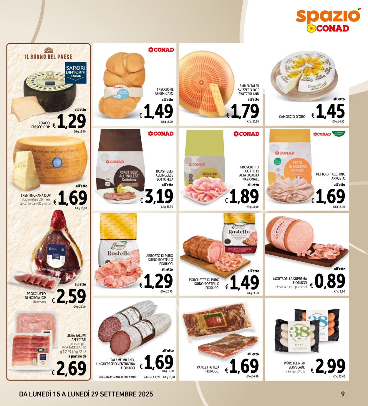 Volantino Spazio Conad - 15/9/2025 - 29/9/2025. Pagina 9
