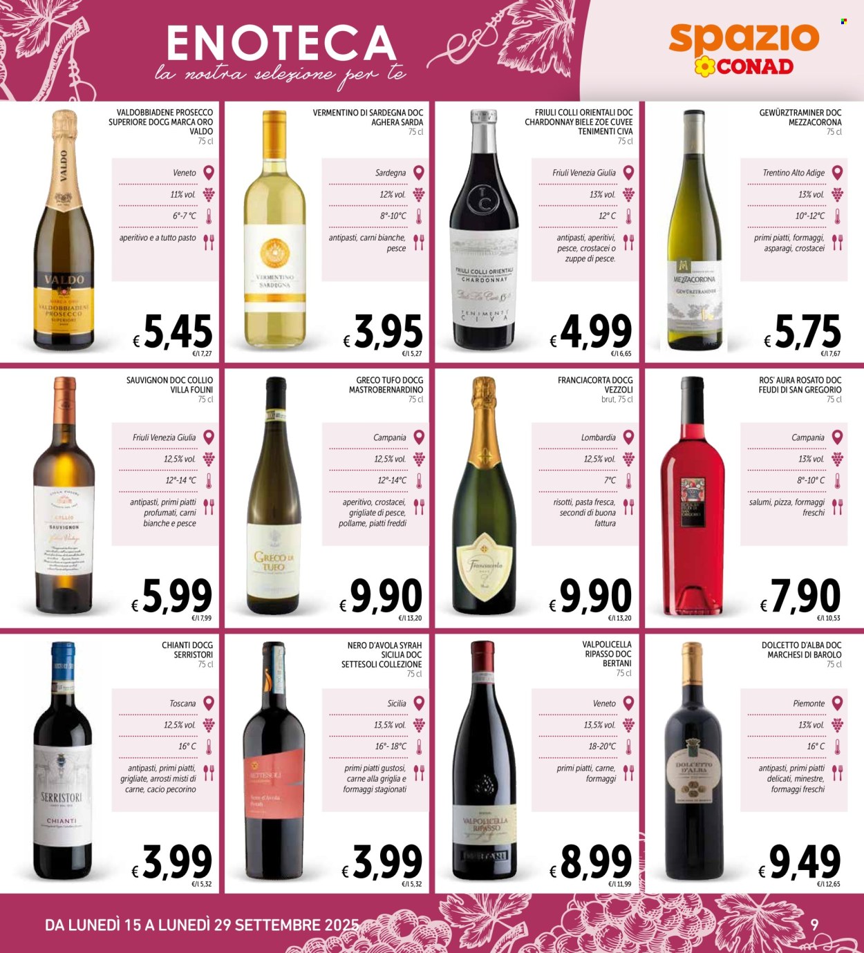 Volantino Spazio Conad - 15/9/2025 - 29/9/2025. Pagina 9