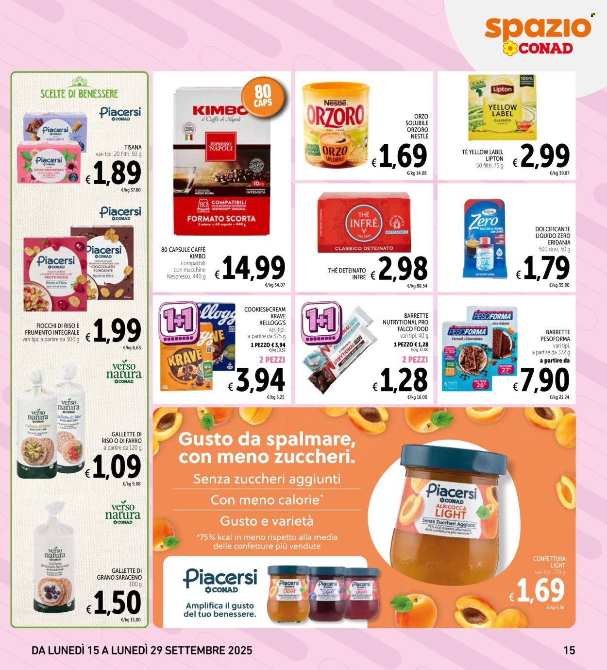 Volantino Spazio Conad - 15/9/2025 - 29/9/2025. Pagina 15