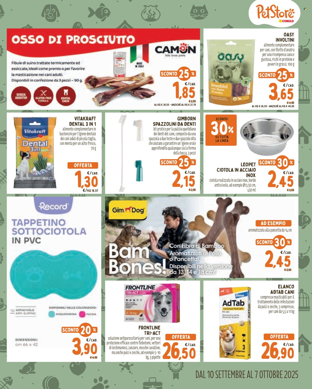 Volantino Pet Store Conad - 10/9/2025 - 7/10/2025. Pagina 3