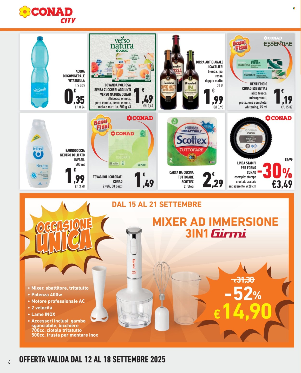 Volantino Conad City - 12/9/2025 - 18/9/2025. Pagina 6