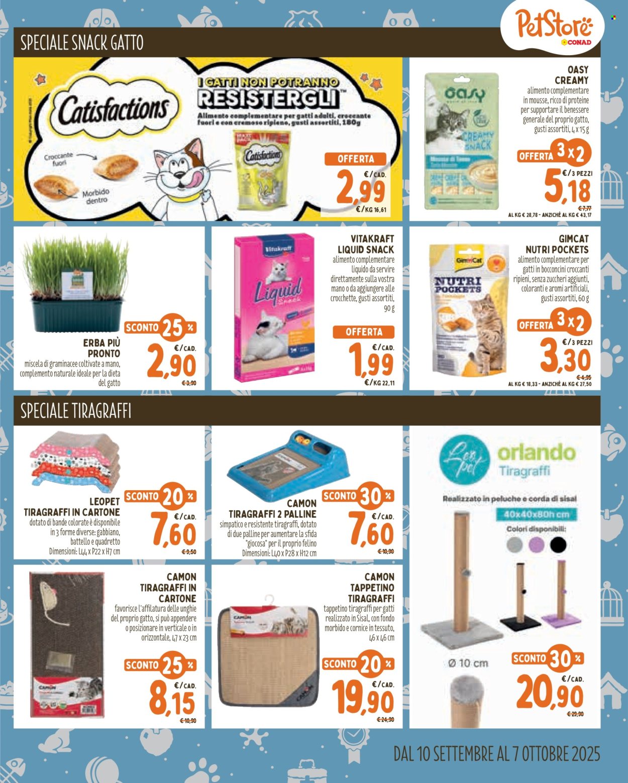 Volantino Pet Store Conad - 10/9/2025 - 7/10/2025. Pagina 7