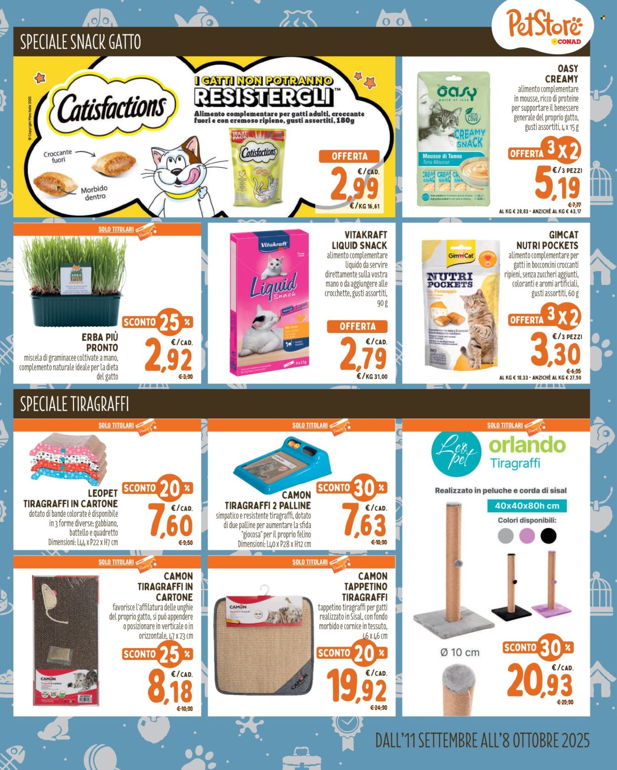 Volantino Pet Store Conad - 11/9/2025 - 8/10/2025. Pagina 7