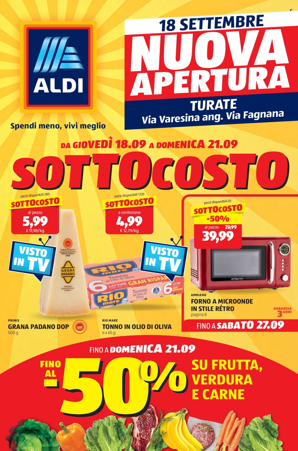 Volantino Aldi - 18/9/2025 - 21/9/2025. Pagina 1