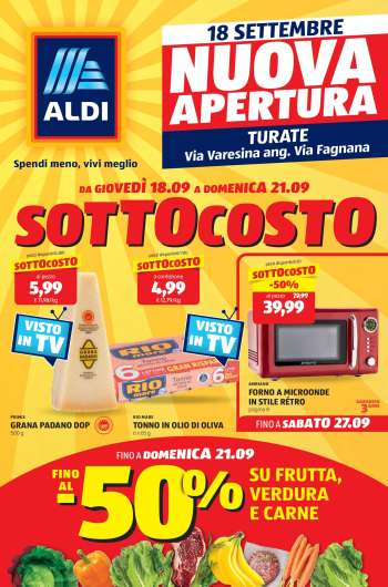 Volantino Aldi - 18/9/2025 - 21/9/2025.