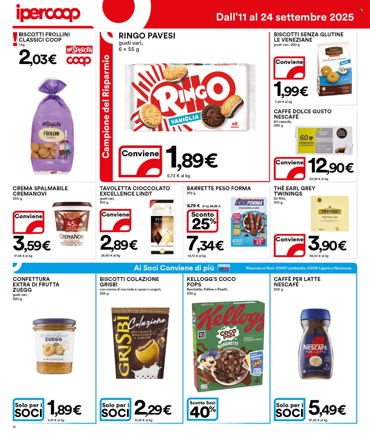 Volantino Coop - 11/9/2025 - 24/9/2025. Pagina 12