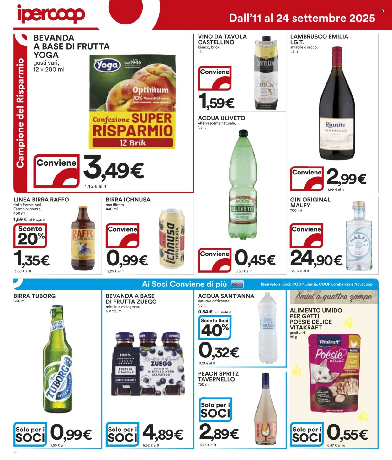 Volantino Coop - 11/9/2025 - 24/9/2025. Pagina 14
