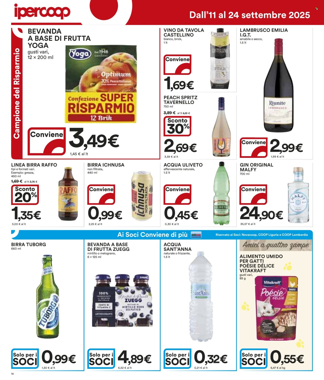 Volantino Coop - 11/9/2025 - 24/9/2025. Pagina 14