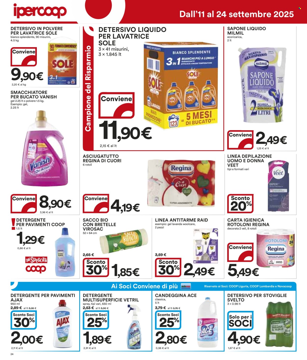 Volantino Coop - 11/9/2025 - 24/9/2025. Pagina 24