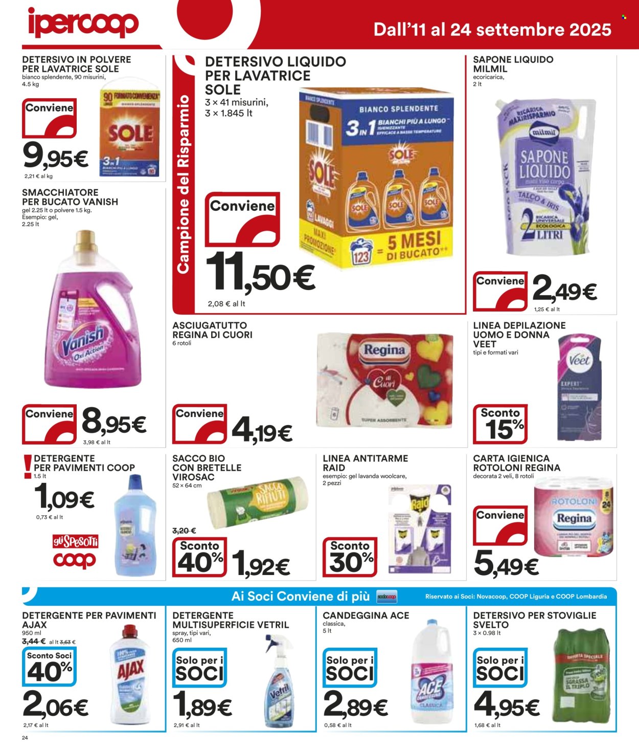 Volantino Coop - 11/9/2025 - 24/9/2025. Pagina 24