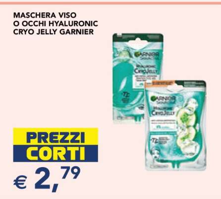 MASCHERA VISO O OCCHI HYALURONIC CRYO JELLY GARNIER