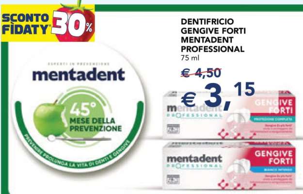 DENTIFRICIO GENGIVE FORTI MENTADENT PROFESSIONAL