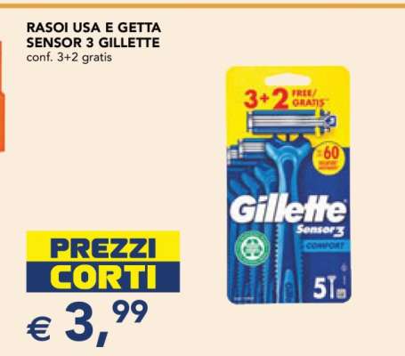 Rasoi Usa e Getta Sensor 3 Gillette