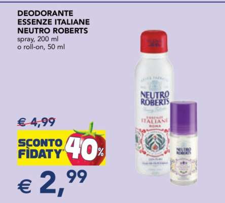 Deodorante Essenze Italiane Neutro Roberts
