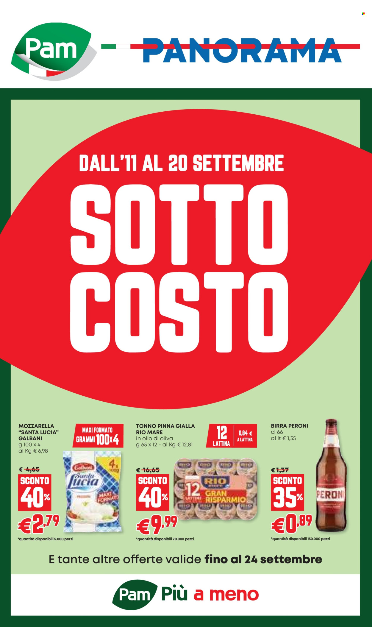 Volantino Pam Panorama - 11/9/2025 - 24/9/2025. Pagina 1