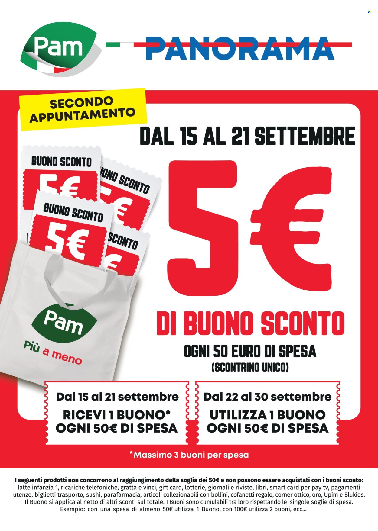 Volantino Pam Panorama - 15/9/2025 - 21/9/2025. Pagina 1