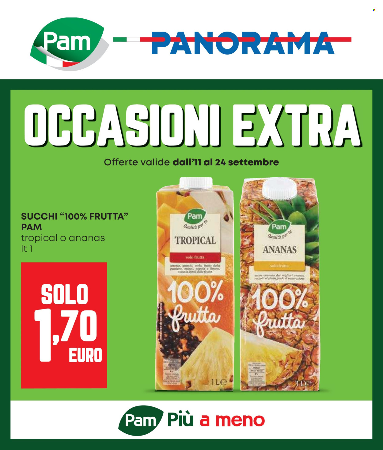 Volantino Pam Panorama - 11/9/2025 - 24/9/2025. Pagina 1