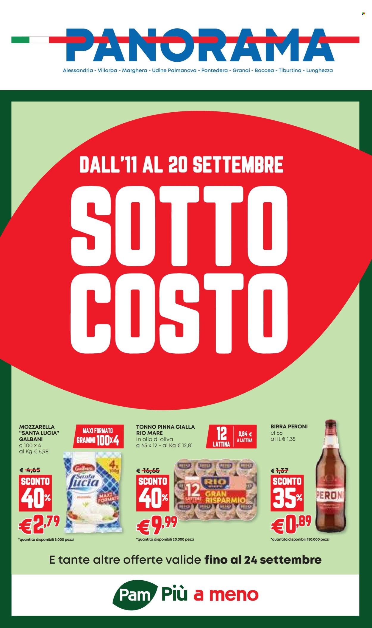 Volantino Panorama - 11/9/2025 - 24/9/2025. Pagina 1