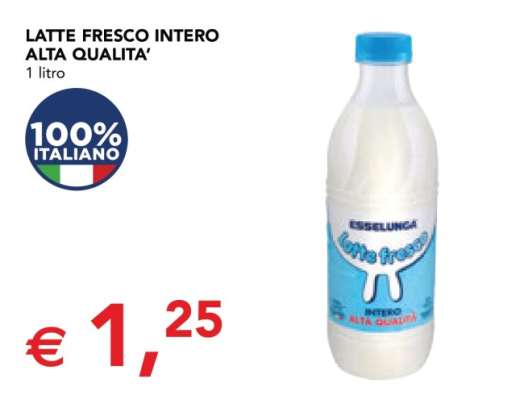 LATTE FRESCO INTERO ALTA QUALITA'