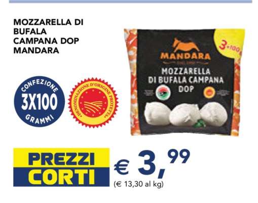 Mozzarella di Bufala Campana DOP Mandara