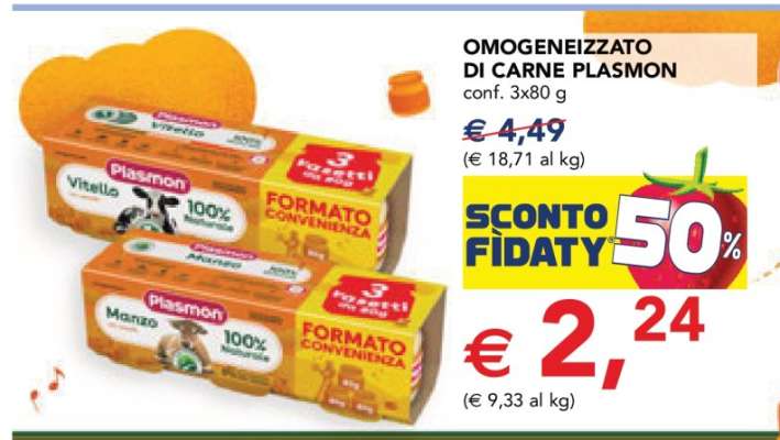 Omogeneizzato di Carne Plasmon