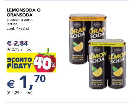 LEMONSODA O ORANSODA