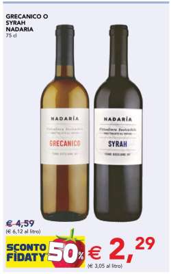 Grecanico o Syrah Nadaria