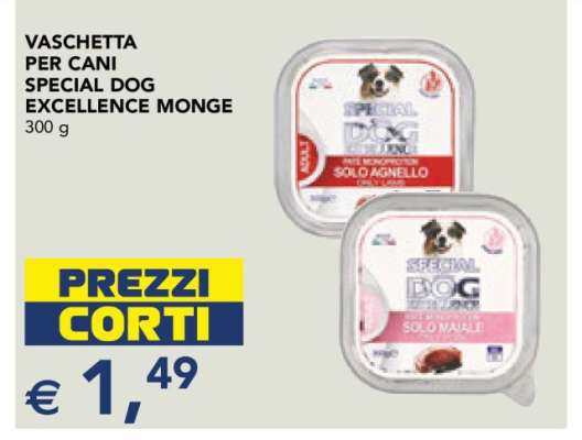 VASCHETTA PER CANI SPECIAL DOG EXCELLENCE MONGE