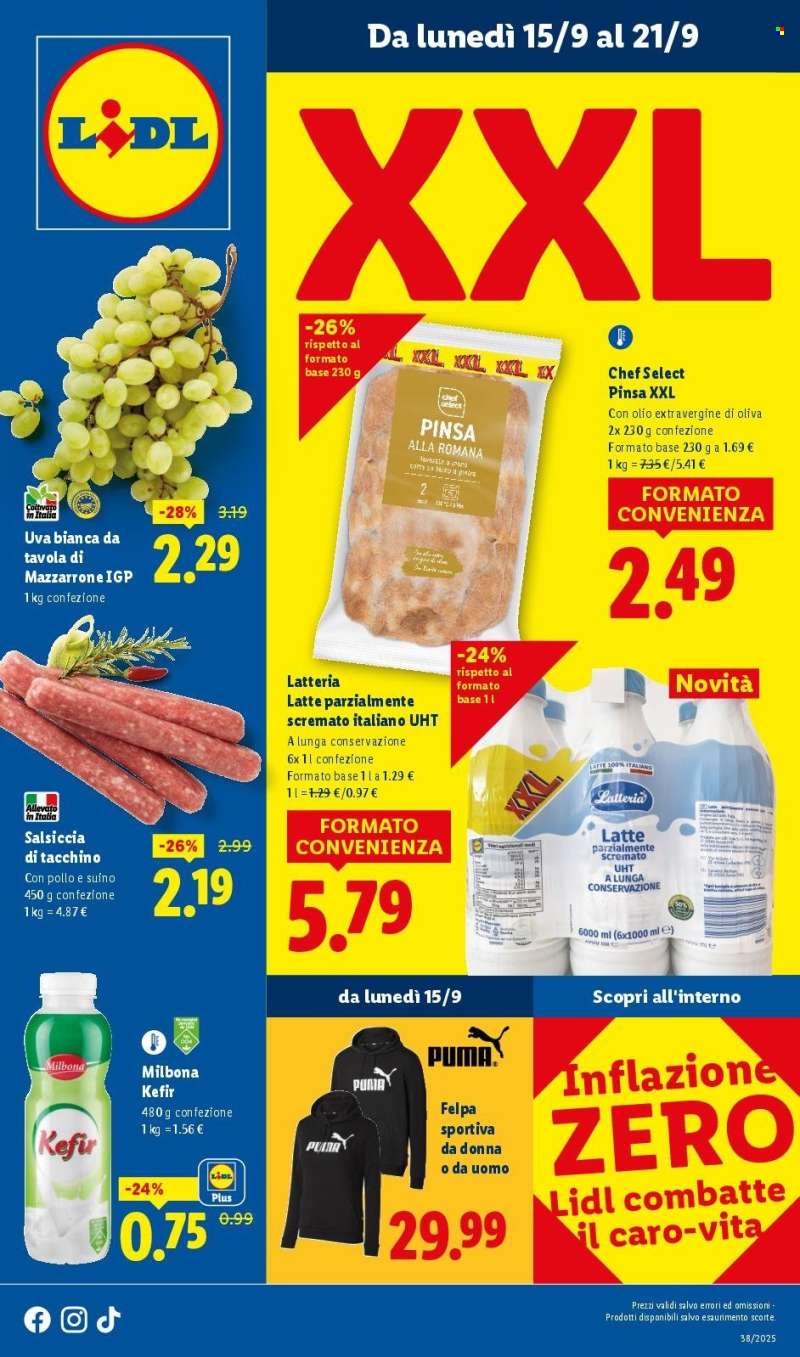 Volantino Lidl - 15/9/2025 - 21/9/2025.