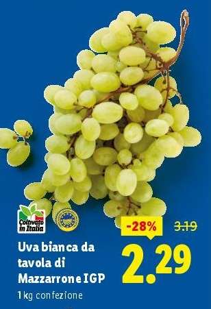 Uva bianca da tavola di Mazzarrone IGP
